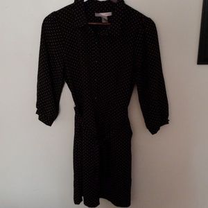 Forever 21 Belted Polka Dot Shirt Dress